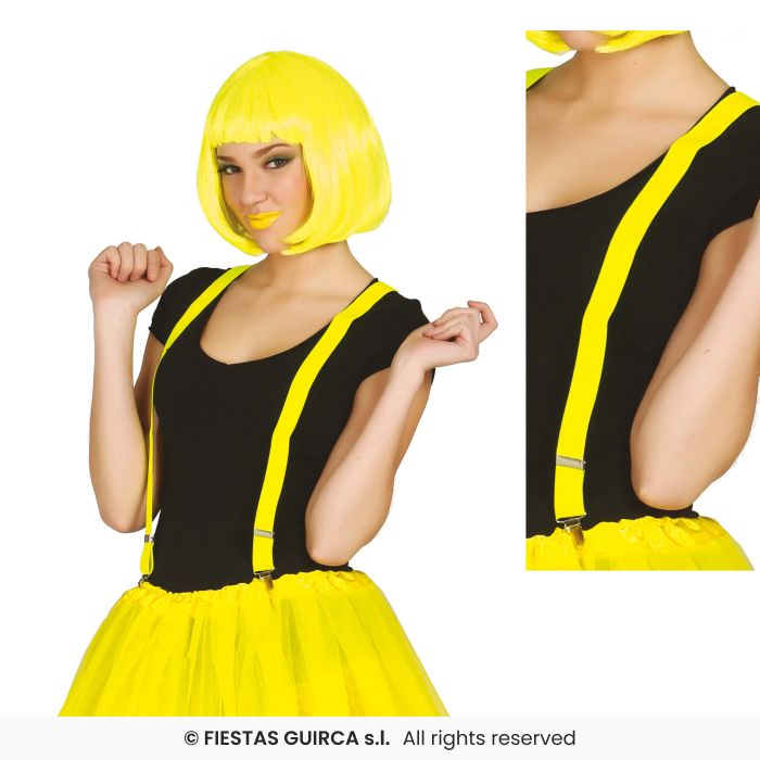 Neon Suspenders - Yellow