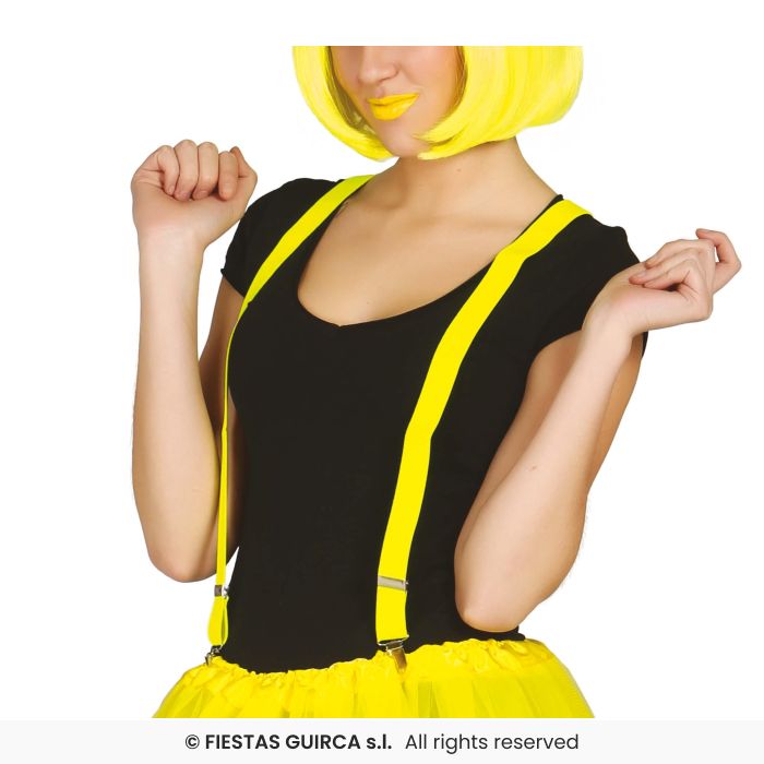 Neon Suspenders - Yellow