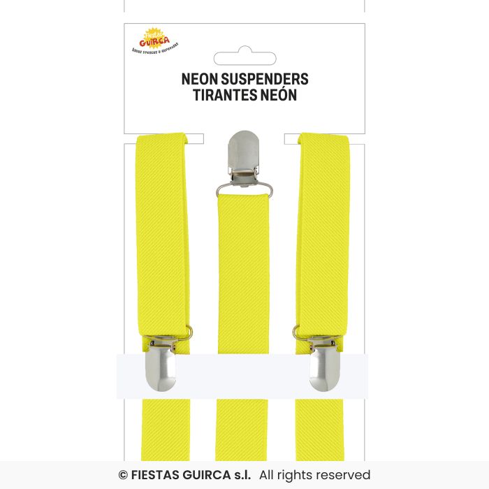 Neon Suspenders - Yellow