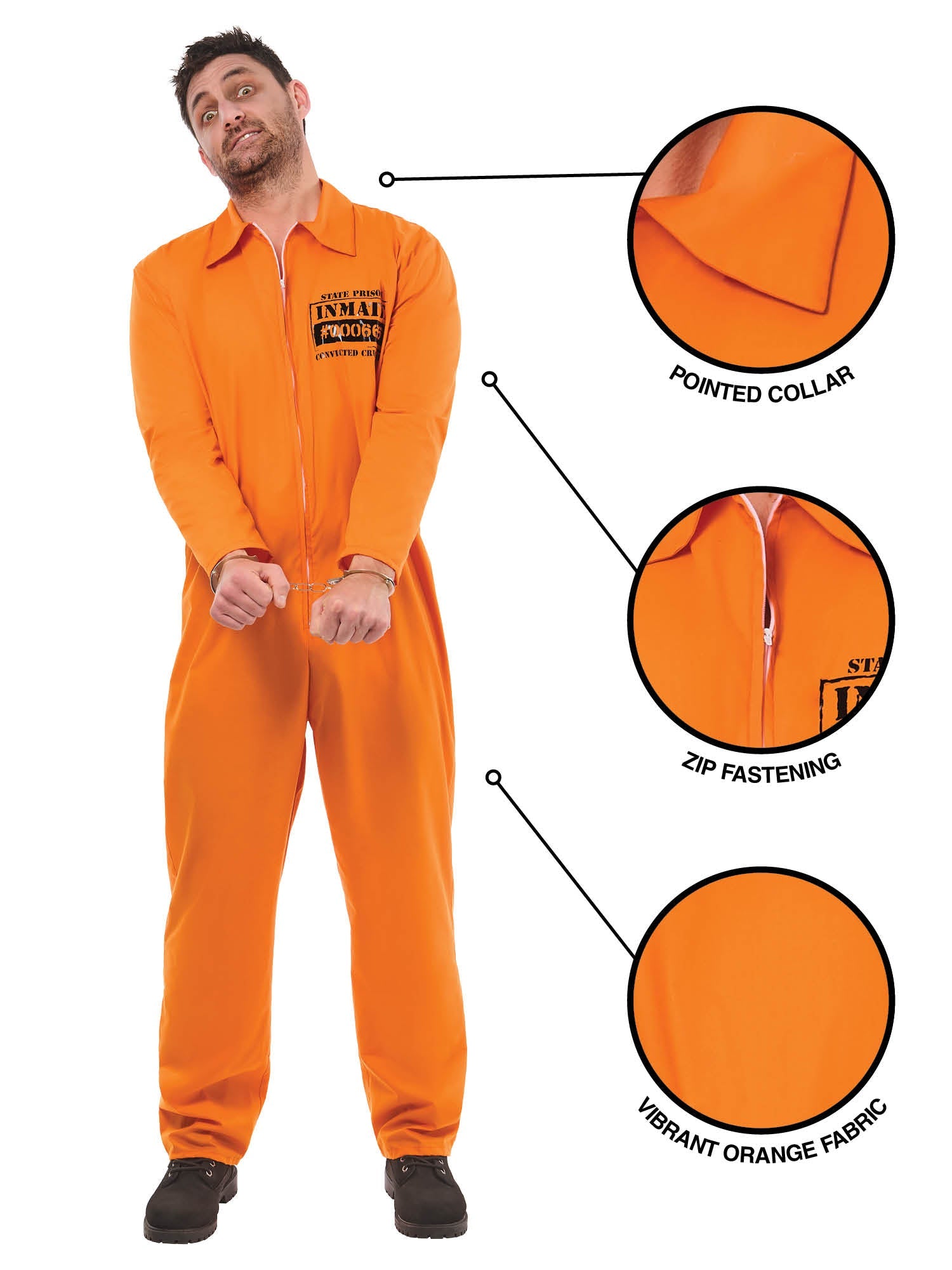 Orange Convict Boiler Suit