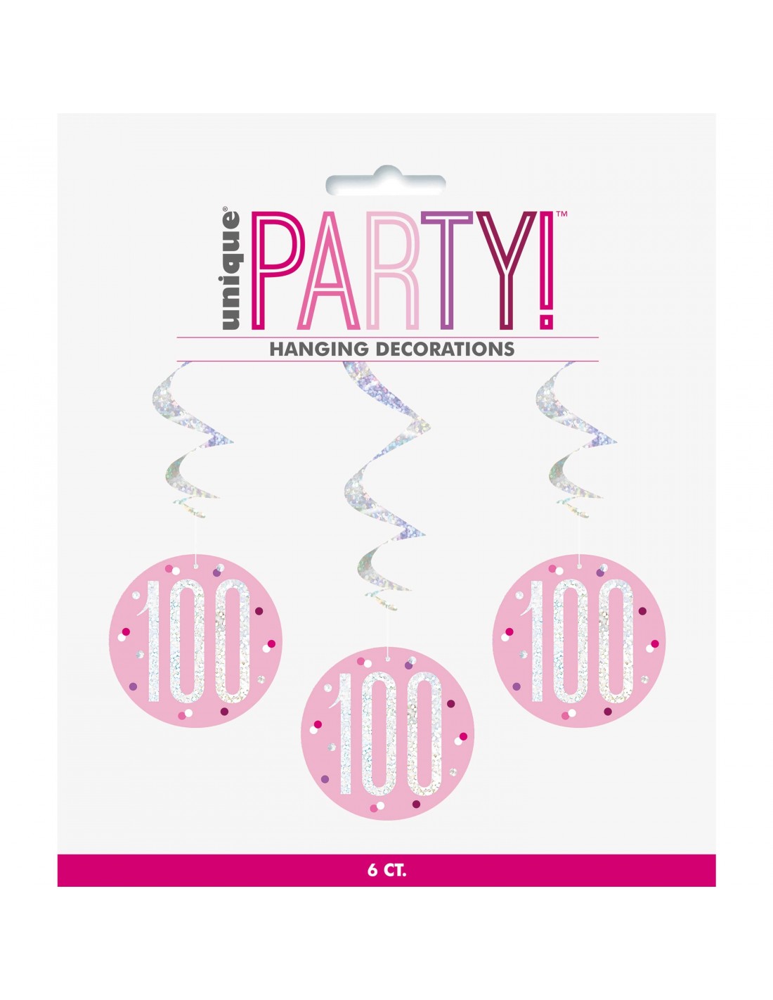 Pink Hanging 100 Swirls