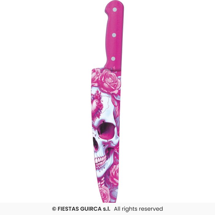 Pink Skull Knife