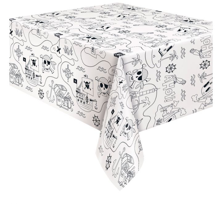 Ahoy Pirate Colouring Paper Tablecover
