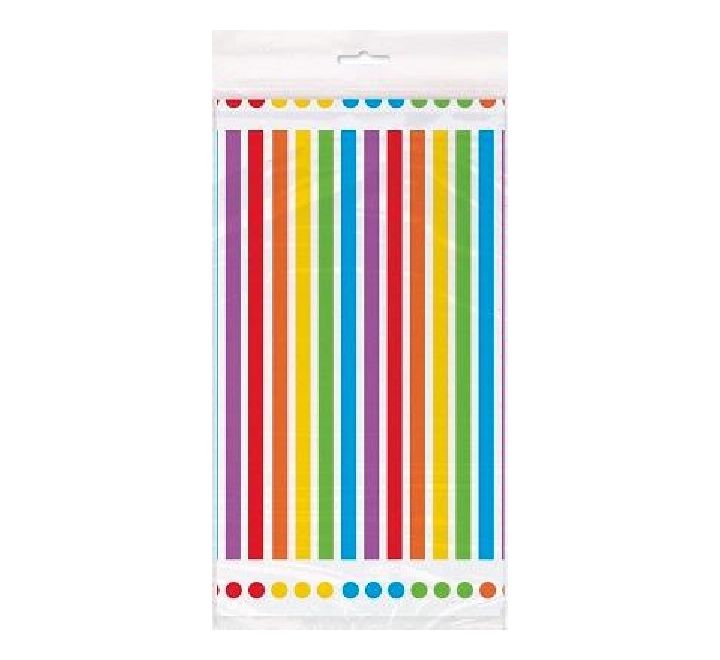 Rainbow Plastic Tablecover