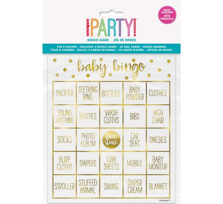 Baby Shower Bingo Game