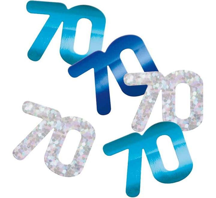 Glitz Blue 70 Confetti