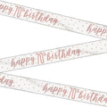 Happy 70th Birthday Banner Rose Gold 9ft