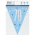 Blue & Silver Flag Banner - 70th