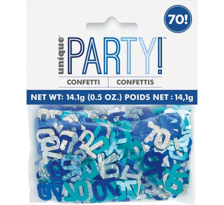 Glitz Blue 70 Confetti