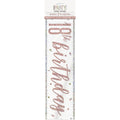 Happy 18th Birthday Banner Rose Gold 9ft