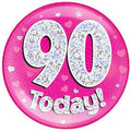 90 Today Jumbo Badge Pink