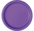 Neon Purple Paper Plates 16ct