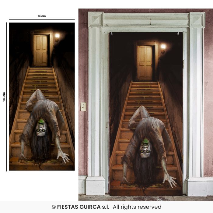 Scary Stairs Door Decoration