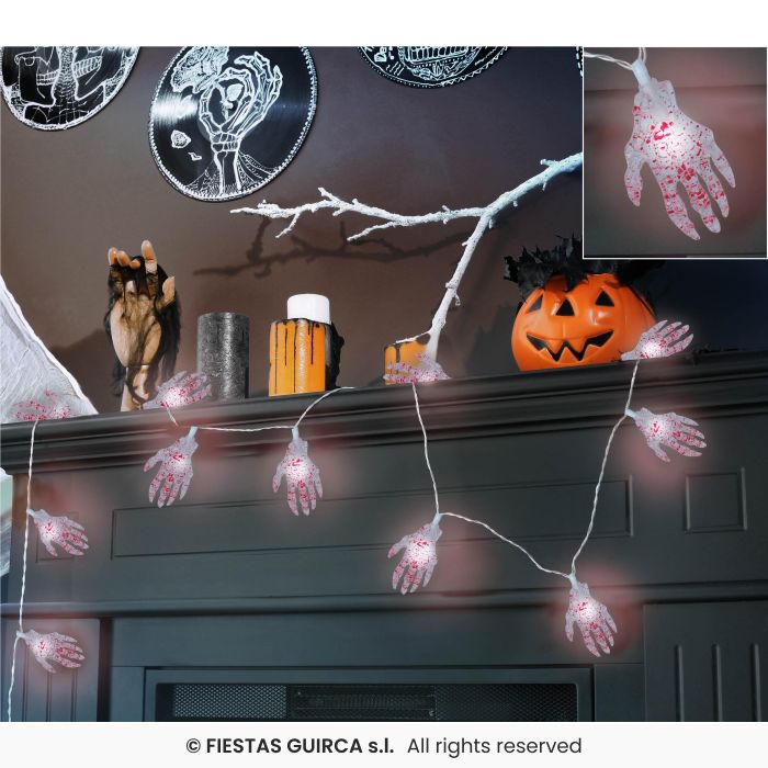 Skeleton Hand Garland