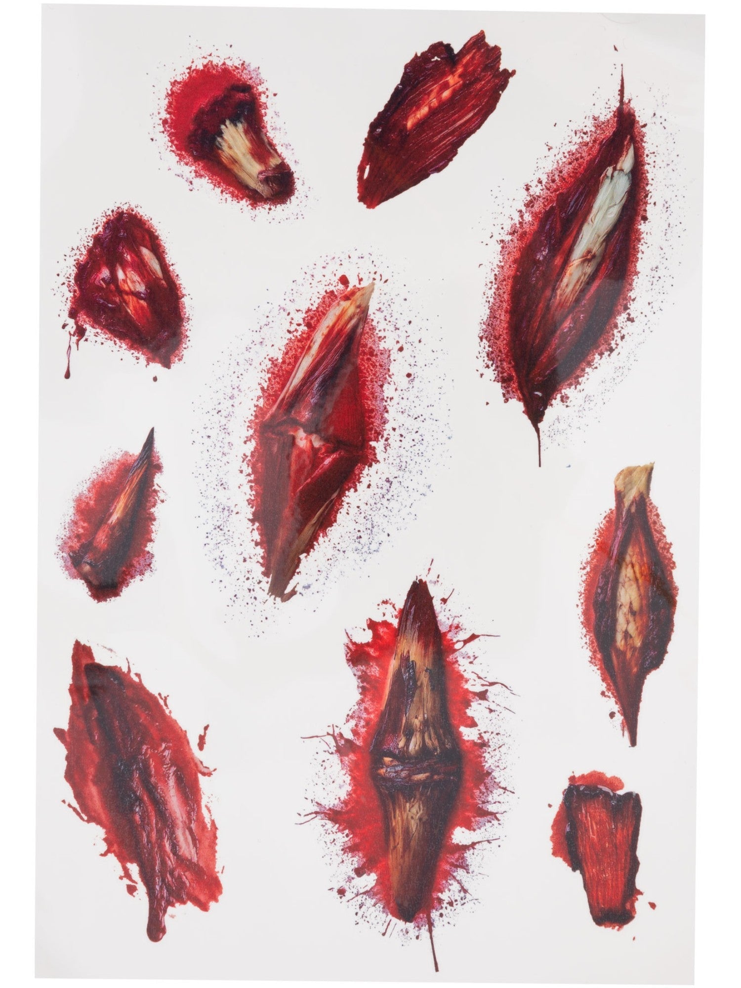 Horror Wound Tattoo Transfers