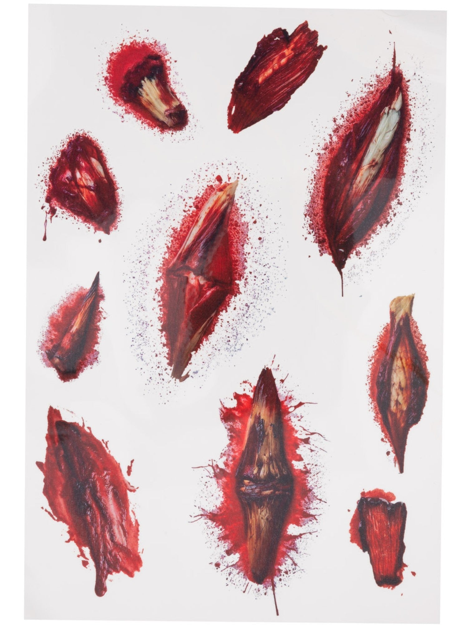 Horror Wound Tattoo Transfers