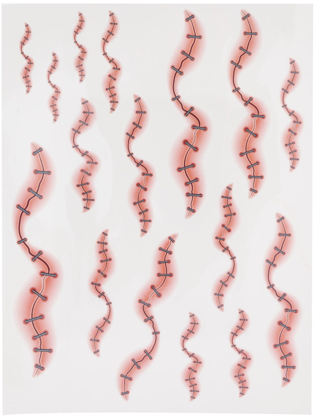 Stapled Skin Tattoo Transfers