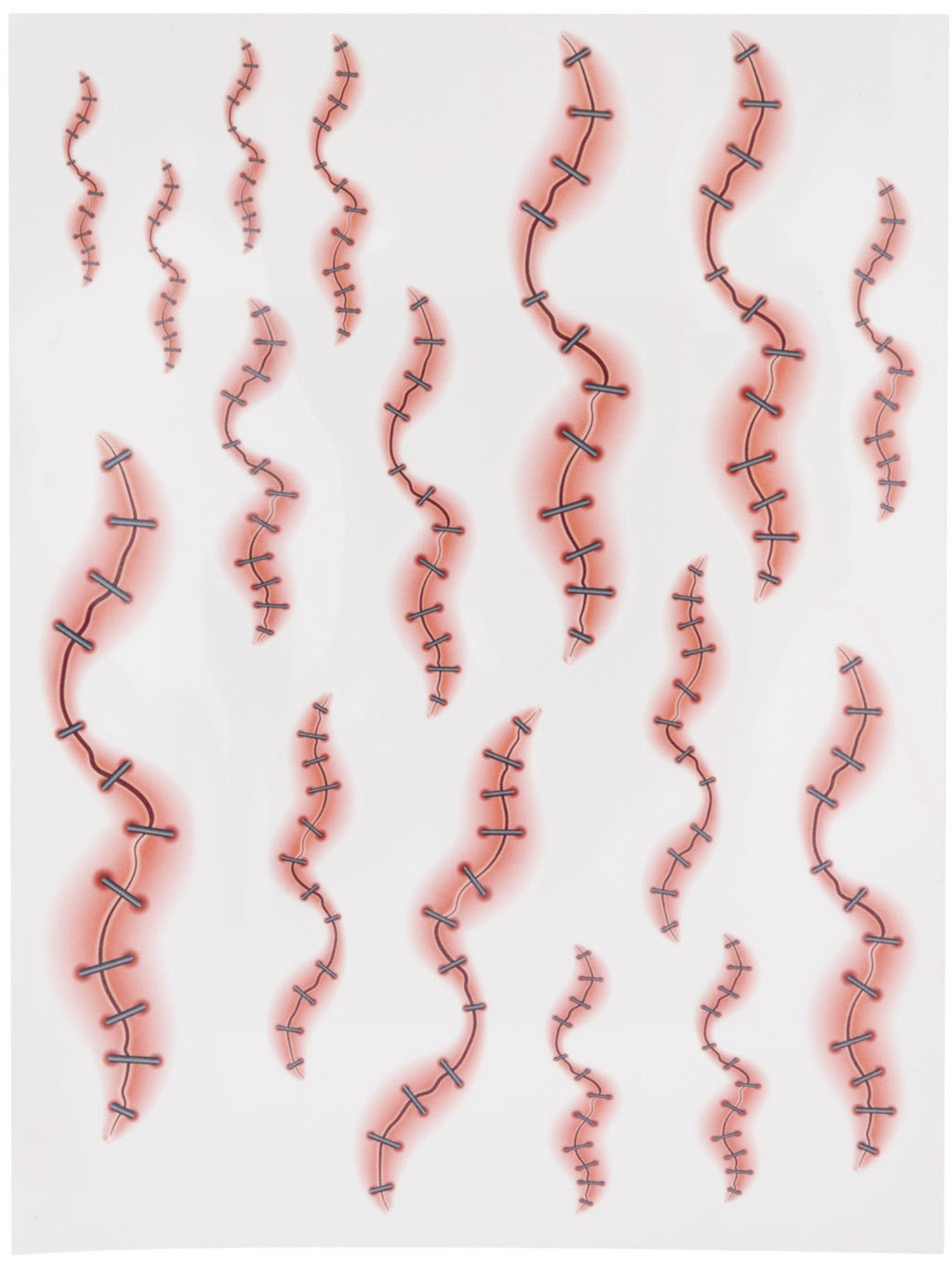 Stapled Skin Tattoo Transfers