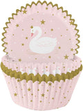 Stylish Swan Cupcake Cases 75ct