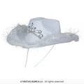 White Cowboy Hat Boa